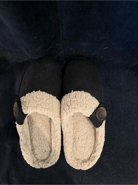 dearfoams Black/navy blueLined Slippers.